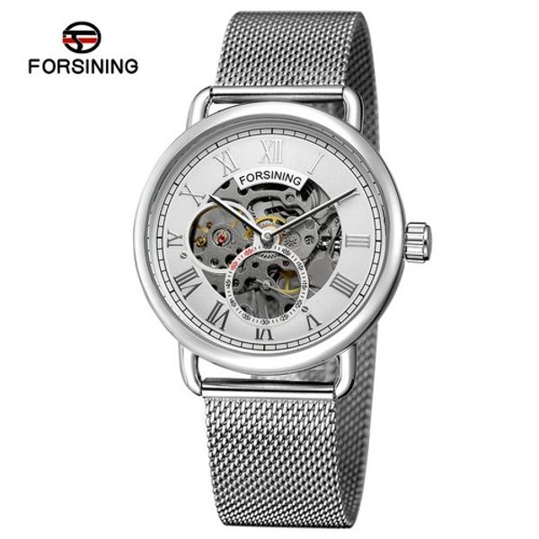 forsining hollow double dial mechanical men watch fashion business mesh belt men's watches casual waterproof chronograph clock, Slivery;brown
forsining hollow double dial mechanical men watch fashion business mesh belt men's watches casual waterproof chronograph clock, Slivery;brown