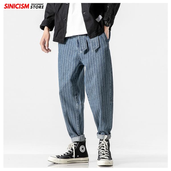 sinicism men's 2019 streetwear loose denim pants men autumn winter striped oversize harem pants male fashion pockets jeans, Blue
sinicism men's 2019 streetwear loose denim pants men autumn winter striped oversize harem pants male fashion pockets jeans, Blue