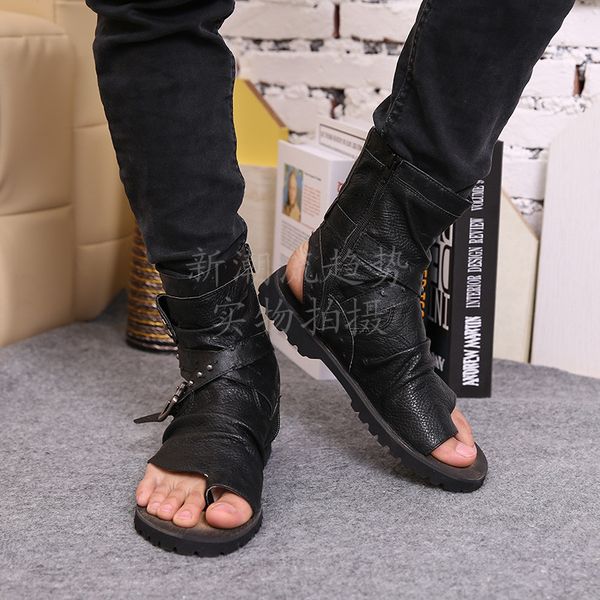 men gladiator genuine leather high rome beach ring toe sandals rivet studs shoes belt buckle black gold brown plus sz c767
men gladiator genuine leather high rome beach ring toe sandals rivet studs shoes belt buckle black gold brown plus sz c767