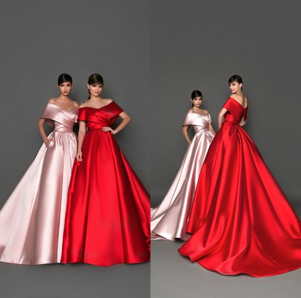 2019 crystal design evening dresses satin off the shoulder sweep train a line prom dress custom made formal party gowns, Black;red
2019 crystal design evening dresses satin off the shoulder sweep train a line prom dress custom made formal party gowns, Black;red