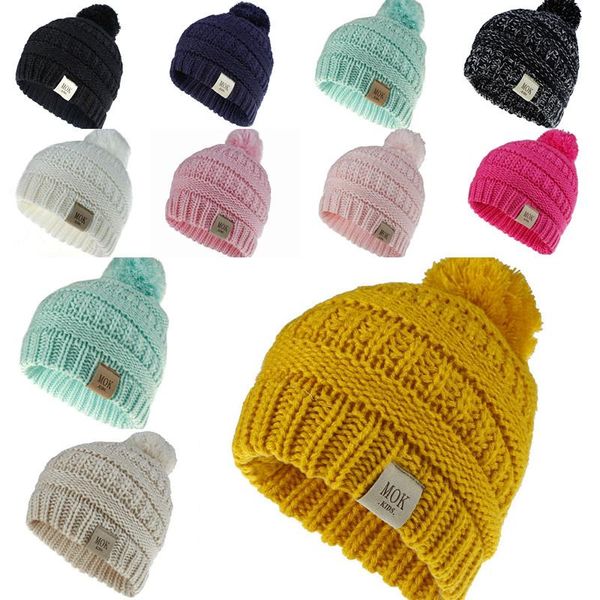 knit kid crochet beanies hat with ball girl boy winter warm pompom caps 12 colors 2019 dhl, Yellow
knit kid crochet beanies hat with ball girl boy winter warm pompom caps 12 colors 2019 dhl, Yellow