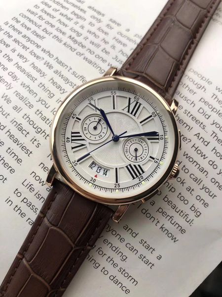 2020 new brand five stitches series with calendar function luxury fashion mens designer watches mens watch with leather band, Slivery;brown
2020 new brand five stitches series with calendar function luxury fashion mens designer watches mens watch with leather band, Slivery;brown