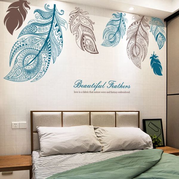 large feather living room tv background wall sticker bedroom bedside art decoration art ornament wallpaper sticker
large feather living room tv background wall sticker bedroom bedside art decoration art ornament wallpaper sticker