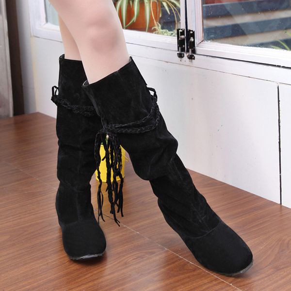autumn winter new women boots fringe half knee high boots ladies tassel fashion shoes woman bota feminina plus size 35-43, Black
autumn winter new women boots fringe half knee high boots ladies tassel fashion shoes woman bota feminina plus size 35-43, Black