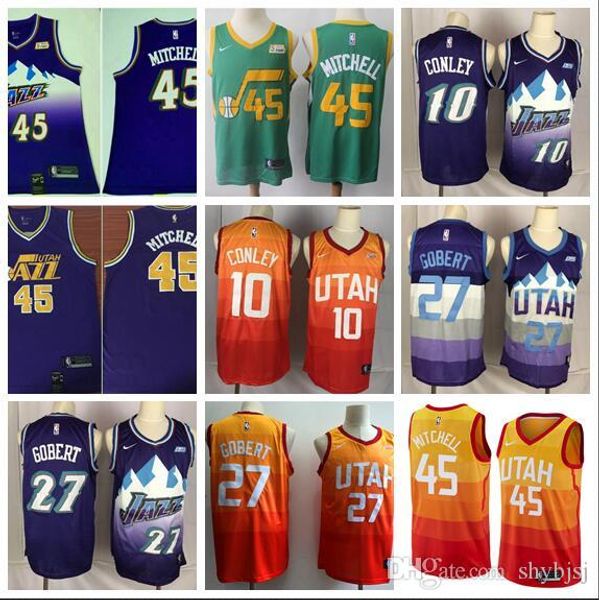 utah jazz 45 mitchell 10 conley 32 malone 12 stockton orange embroidered nba basketball jerseys, Black
utah jazz 45 mitchell 10 conley 32 malone 12 stockton orange embroidered nba basketball jerseys, Black