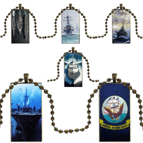 navy warship fashion necklace handmade rectangle shape choker necklace jewelry multi designs for women girls, Silver
navy warship fashion necklace handmade rectangle shape choker necklace jewelry multi designs for women girls, Silver