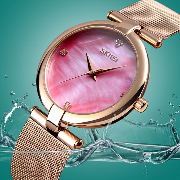 watches women reloj mujer stainless steel casual ladies clock quartz wrist watch lady montre femme skmei 2018, Slivery;brown
watches women reloj mujer stainless steel casual ladies clock quartz wrist watch lady montre femme skmei 2018, Slivery;brown