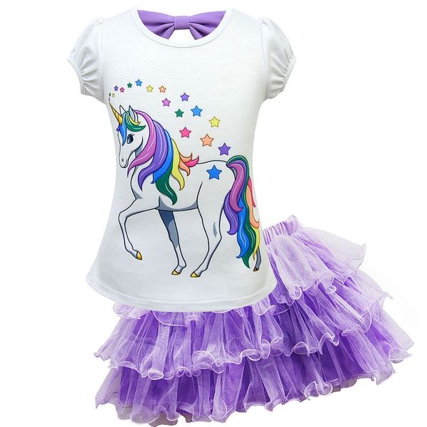 girs unicorn clothing set cartoon t-shirt+tulle tutu skirt 2pcs suit infant kids toddler summer casual princess birthday clothes, White
girs unicorn clothing set cartoon t-shirt+tulle tutu skirt 2pcs suit infant kids toddler summer casual princess birthday clothes, White