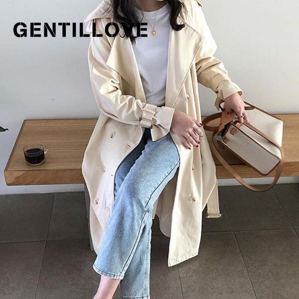 gentillove women double breasted trench belt coat classical lapel collar loose long windbreaker elegant office lady chic outwear, Tan;black
gentillove women double breasted trench belt coat classical lapel collar loose long windbreaker elegant office lady chic outwear, Tan;black