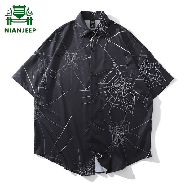 mens hip hop cobweb printed shirts oversize streetwear shirt men harajuku loose short sleeve shirt men ins fashion chemise homme, White;black
mens hip hop cobweb printed shirts oversize streetwear shirt men harajuku loose short sleeve shirt men ins fashion chemise homme, White;black