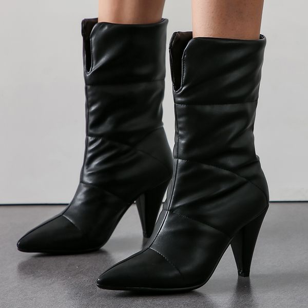 lapolaka brand design boots women spike high heels female pointed toe woman shoes lady party snow shoes winter plus size 43, Black
lapolaka brand design boots women spike high heels female pointed toe woman shoes lady party snow shoes winter plus size 43, Black
