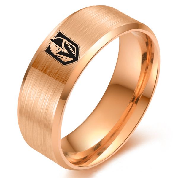 8mm usa & canada the national hockey league vegas team logo titanium steel men's ring fashion for fans metal ring jewelry, Silver
8mm usa & canada the national hockey league vegas team logo titanium steel men's ring fashion for fans metal ring jewelry, Silver