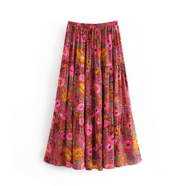 holiday wind 42-8262 european and american fashion printed skirts the waist belt, Black
holiday wind 42-8262 european and american fashion printed skirts the waist belt, Black