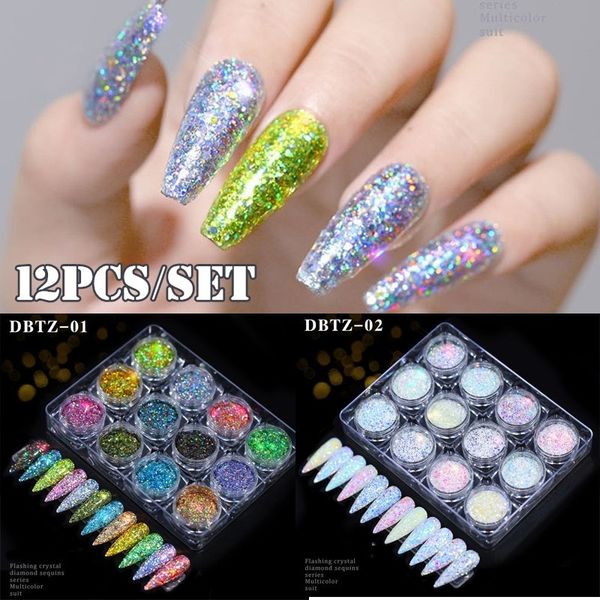 12 colors dip powder set shining diamond holographic nails glitter dipping powder holographic dust nail art decorations manicure
12 colors dip powder set shining diamond holographic nails glitter dipping powder holographic dust nail art decorations manicure