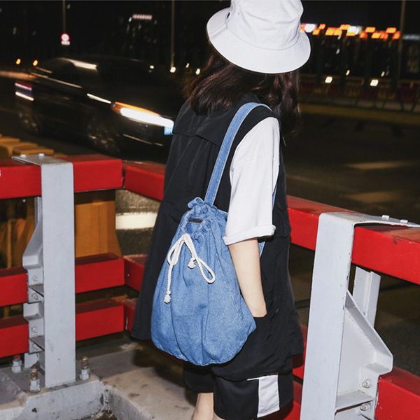 fashion female travel rucksack casual women denim backpacks drawstring school bags for teenagers girls shoulder bag
fashion female travel rucksack casual women denim backpacks drawstring school bags for teenagers girls shoulder bag