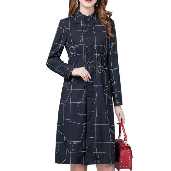 new plaid windbreaker outwear women spring autumn 2019 fashion long casual print thin women windbreaker korean loose trench coat, Tan;black
new plaid windbreaker outwear women spring autumn 2019 fashion long casual print thin women windbreaker korean loose trench coat, Tan;black