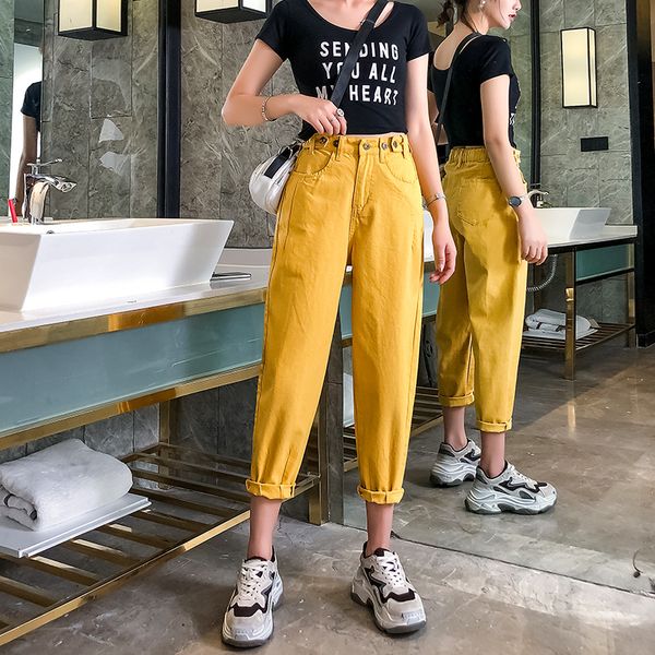 jeans women loose spring and summer high waist daddy pants nine points korean version of harlan radish wide leg straight pants, Blue
jeans women loose spring and summer high waist daddy pants nine points korean version of harlan radish wide leg straight pants, Blue