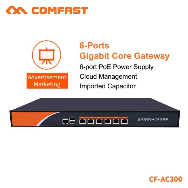 comfast 6-port gigabit core gateway router/ac controller integrated machine high performance industrial control network cf-ac300
comfast 6-port gigabit core gateway router/ac controller integrated machine high performance industrial control network cf-ac300