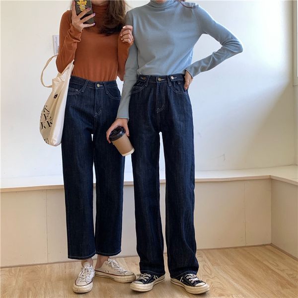 fdfklak spring autumn new girlfriends washed jeans pant high waist net red nine points wide leg pants korean slim women trousers, Black;white
fdfklak spring autumn new girlfriends washed jeans pant high waist net red nine points wide leg pants korean slim women trousers, Black;white