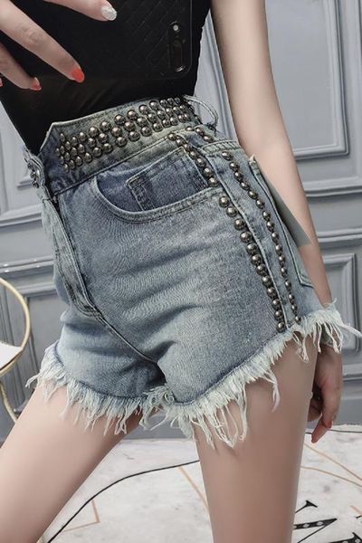 summer 2020 new ultra-high waist slim slim all-match heavy industry denim shorts, Blue
summer 2020 new ultra-high waist slim slim all-match heavy industry denim shorts, Blue