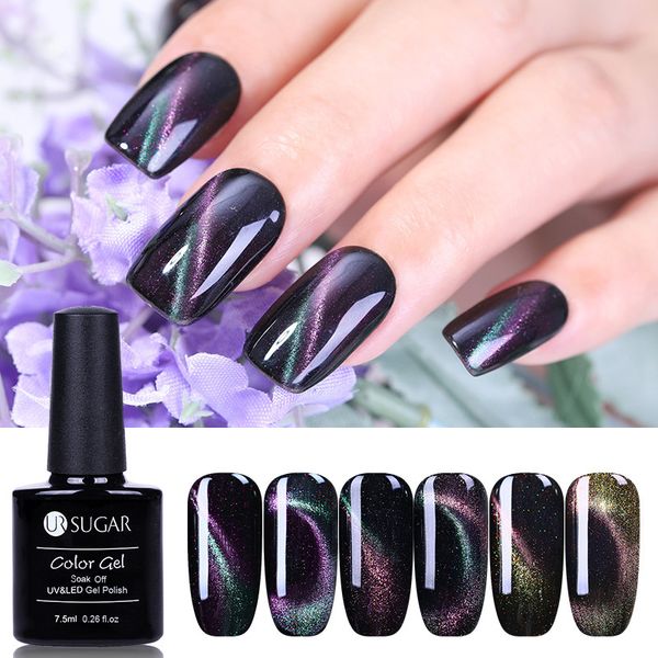 ur sugar holographic chameleon cat eye magnetic gel polish 7.5ml soak off uv gel polish nail art gel varnish black base needed
ur sugar holographic chameleon cat eye magnetic gel polish 7.5ml soak off uv gel polish nail art gel varnish black base needed