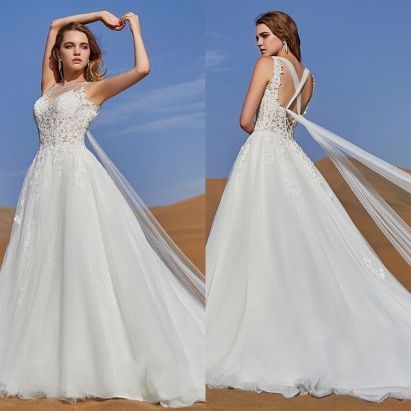 cocomelody 2019 свадебные платья jewel шеи кружева аппликации спинки пляж свадебные платья развертки поезд трапеция свадебное платье robe de, White
cocomelody 2019 свадебные платья jewel шеи кружева аппликации спинки пляж свадебные платья развертки поезд трапеция свадебное платье robe de, White