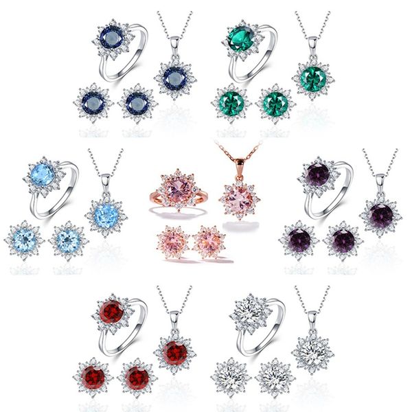 2020 ювелирные наборы для женщин кольца серьги ожерелья snow рождественский подарок, Silver 
2020 ювелирные наборы для женщин кольца серьги ожерелья snow рождественский подарок, Silver