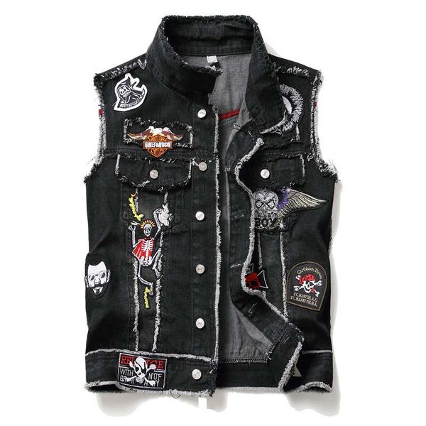 kiovno men hip hop embroidery denim vest fashion black embroidery waistcoats for male sleeves jeans jackets streetwear washed, Black;white
kiovno men hip hop embroidery denim vest fashion black embroidery waistcoats for male sleeves jeans jackets streetwear washed, Black;white