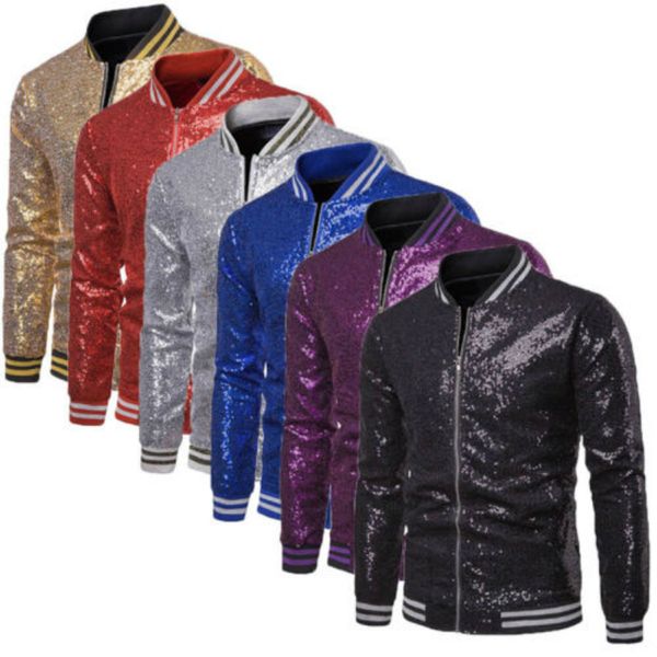 shiny red sequin zipper bomber jacket men 2019 hip hop streetwear baseball jackets coats mens nightclub party dj clothing veste, Black;brown
shiny red sequin zipper bomber jacket men 2019 hip hop streetwear baseball jackets coats mens nightclub party dj clothing veste, Black;brown