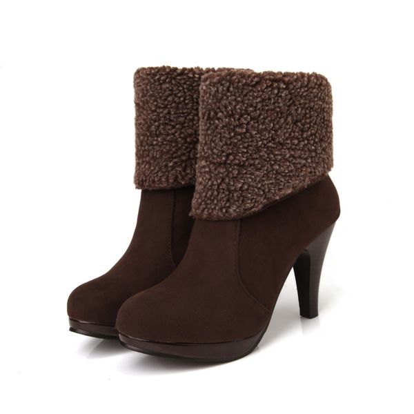2017 winter boots 34-39 fashion thin heel boots with buckle and made of qualityl women round toe shoes warm sonw boots 109, Black
2017 winter boots 34-39 fashion thin heel boots with buckle and made of qualityl women round toe shoes warm sonw boots 109, Black