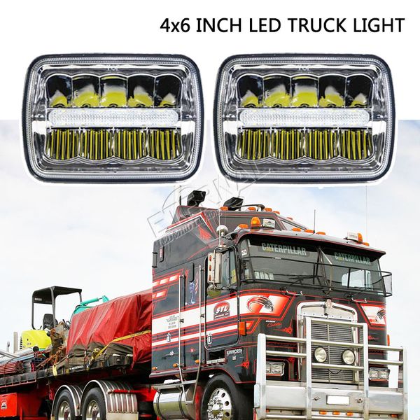pair 4x6 inch 45w led sealed headlight h4651/h4652/h4656/h4666/h654 truck headlamp replacement heavy duty trucks h4 light 
pair 4x6 inch 45w led sealed headlight h4651/h4652/h4656/h4666/h654 truck headlamp replacement heavy duty trucks h4 light