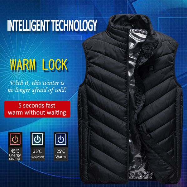 men outdoor usb infrared heating vest jacket winter flexible electric thermal clothing waistcoat for sports hiking, Black;white
men outdoor usb infrared heating vest jacket winter flexible electric thermal clothing waistcoat for sports hiking, Black;white