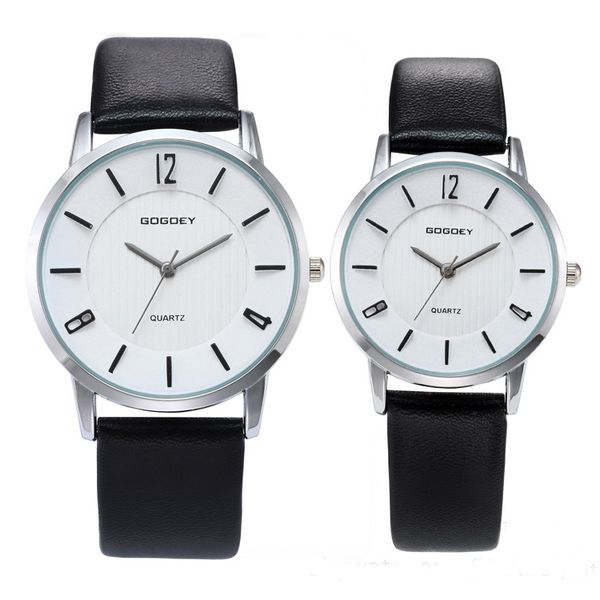 2 pcs gogoey brand pair leather watches men women lover couple dress quartz wristwatches go8527, Slivery;brown
2 pcs gogoey brand pair leather watches men women lover couple dress quartz wristwatches go8527, Slivery;brown