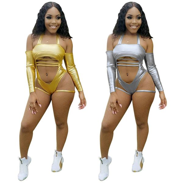 fashion women's bronzing umbilical straps beach nightclub jumpsuit women's jumpsuits rompers women's short pants, Black;white
fashion women's bronzing umbilical straps beach nightclub jumpsuit women's jumpsuits rompers women's short pants, Black;white