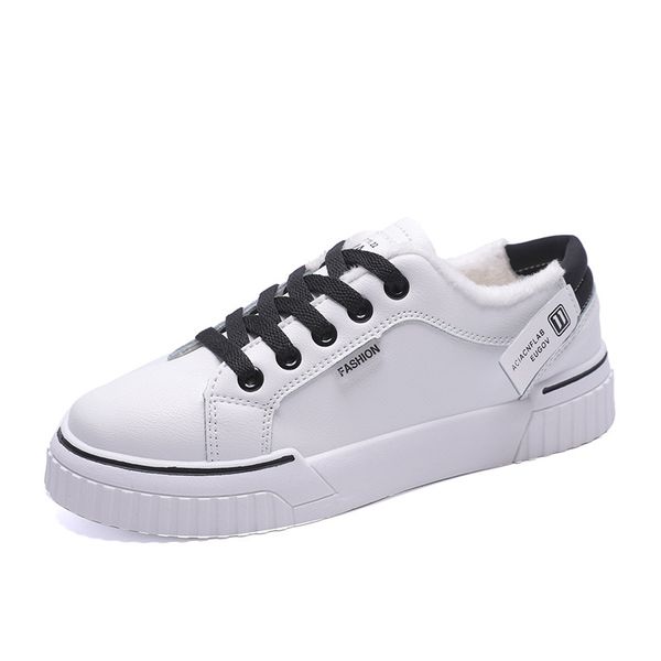2019 winter new plus velvet cotton shoes korean version of the wild thick-soled student fashion sports women's warm shoes, Black
2019 winter new plus velvet cotton shoes korean version of the wild thick-soled student fashion sports women's warm shoes, Black