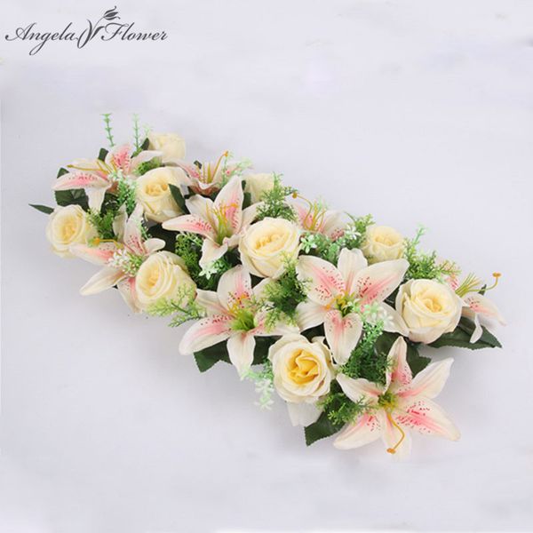 high-grade silk artificial flower row arch flower wall lily arch high imitation rose diy wedding road lead party christmas decor
high-grade silk artificial flower row arch flower wall lily arch high imitation rose diy wedding road lead party christmas decor