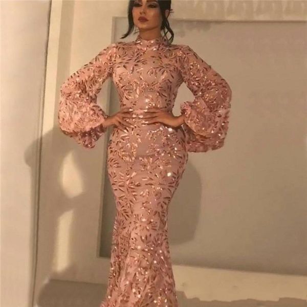 elegant high neck lace mermaid long prom dresses long sleeves sequins floor length formal party prom dresses, Black
elegant high neck lace mermaid long prom dresses long sleeves sequins floor length formal party prom dresses, Black