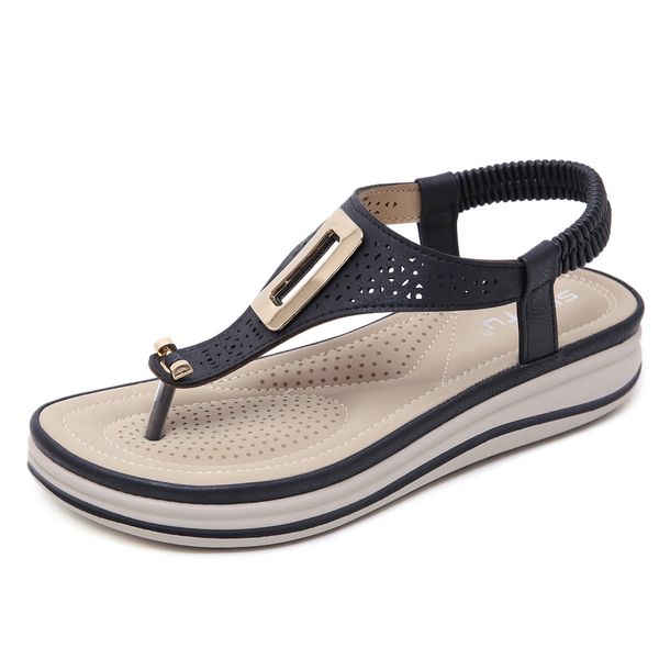 sandals new style 2020 sandals female metal buckle laser line wedge fashion sandals, Black
sandals new style 2020 sandals female metal buckle laser line wedge fashion sandals, Black