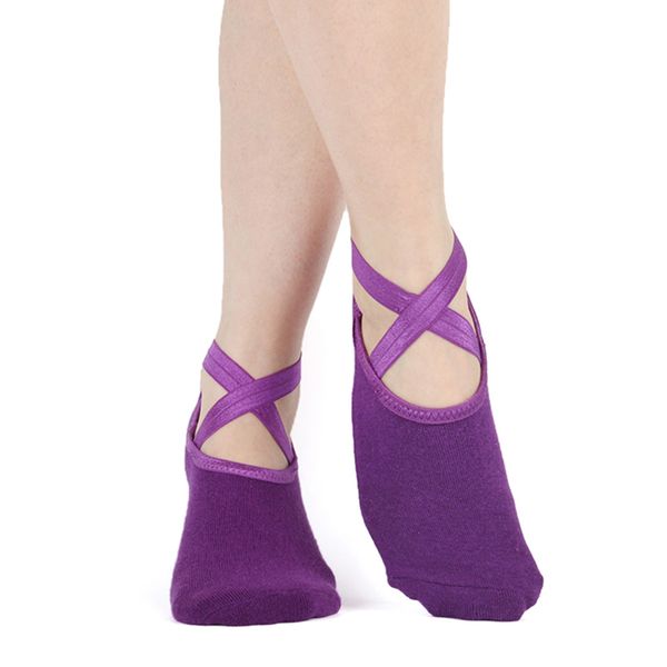 1 pair women cotton yoga socks ballet cross straps backless pilates socks professional lady non-slip sports foot boat, Black
1 pair women cotton yoga socks ballet cross straps backless pilates socks professional lady non-slip sports foot boat, Black
