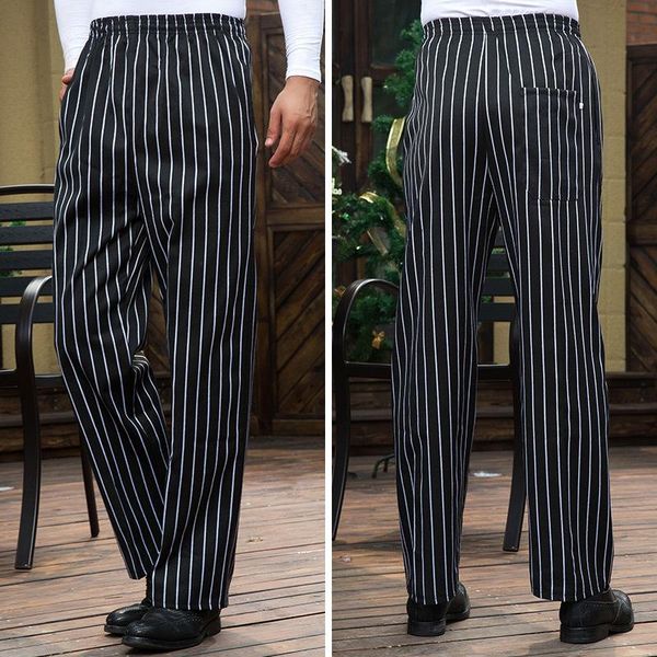 smart casual men pants restaurant cook chef waiter trousers vertical striped pants gray trousers restaurant uniform long, Black
smart casual men pants restaurant cook chef waiter trousers vertical striped pants gray trousers restaurant uniform long, Black