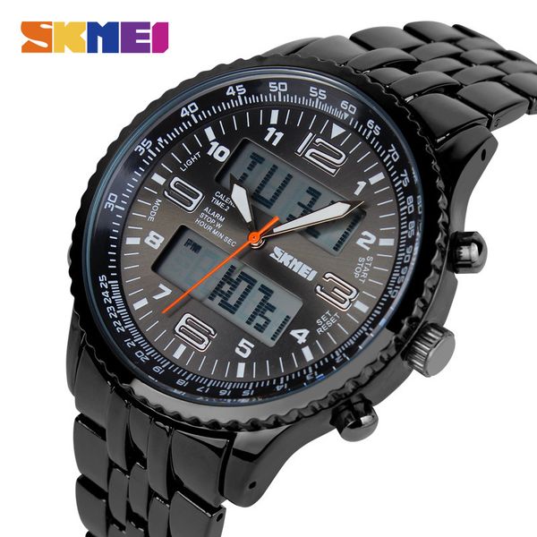 skmei outdoor sport watch men alarm chrono calendar 3bar waterproof back light dual display wristwatches relogio masculino 1032, Slivery;brown
skmei outdoor sport watch men alarm chrono calendar 3bar waterproof back light dual display wristwatches relogio masculino 1032, Slivery;brown