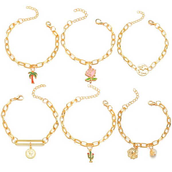 gold bracelets for women girls metal chain sweet plant tree flower bracelets pulseira statement jewelry wholesale dropshipping, Black
gold bracelets for women girls metal chain sweet plant tree flower bracelets pulseira statement jewelry wholesale dropshipping, Black