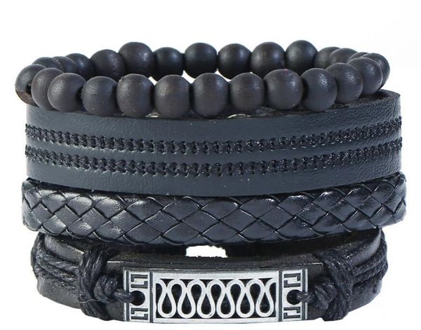 men's combination suit bracelet 4styles/1set leather bracelet black twist chain embroidery hemp rope simple and easy adjustable bracele
men's combination suit bracelet 4styles/1set leather bracelet black twist chain embroidery hemp rope simple and easy adjustable bracele