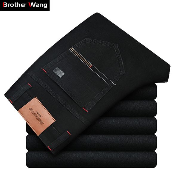 classic style business casual men's straight black jeans 2019 new fashion elastic denim pants male brand trousers, Blue
classic style business casual men's straight black jeans 2019 new fashion elastic denim pants male brand trousers, Blue