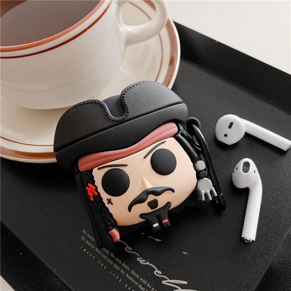 silicone pvc captain jack cartoon cute bluetooth wireless headset cover for apple airpods 1 2 pro charging case
silicone pvc captain jack cartoon cute bluetooth wireless headset cover for apple airpods 1 2 pro charging case