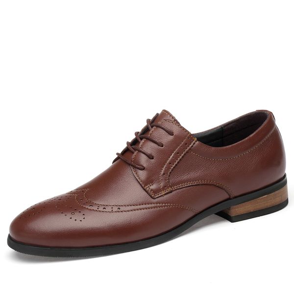 new arrival shoes men business bullock carved dress shoes cowhide leather shoe men's formal work formal footwear, Black
new arrival shoes men business bullock carved dress shoes cowhide leather shoe men's formal work formal footwear, Black