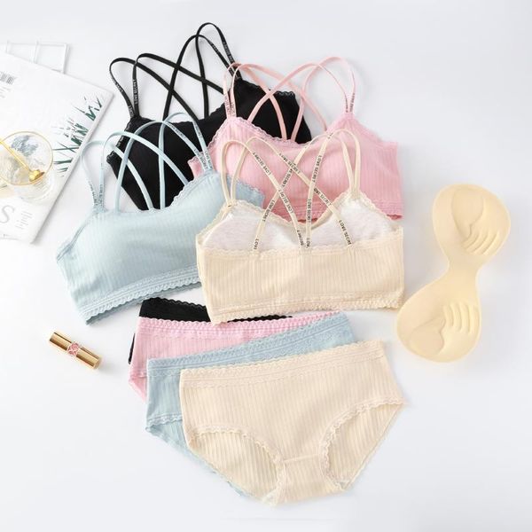girl's non-steel ring bra pure cotton students wrap-around cross camisole lace beauty back base underwear knicker set, Red;black
girl's non-steel ring bra pure cotton students wrap-around cross camisole lace beauty back base underwear knicker set, Red;black