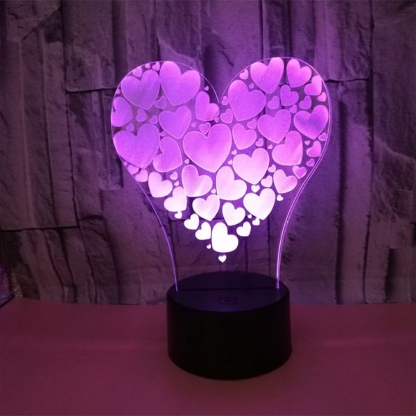 colorful touch 3d lamp illusion led night light usb table lamp for children baby kids gift bedside bedroom love heart 3d lamp 
colorful touch 3d lamp illusion led night light usb table lamp for children baby kids gift bedside bedroom love heart 3d lamp