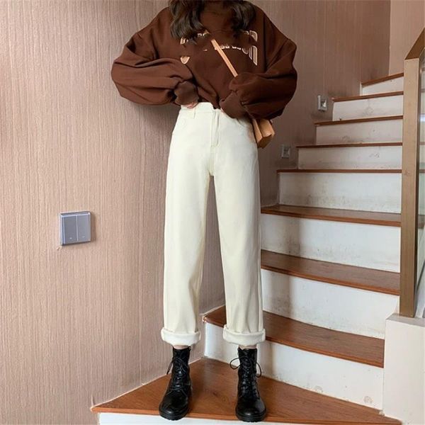 woman high waist wide leg jeans black streetwear vintage warm winter harajuku denim pants, Blue
woman high waist wide leg jeans black streetwear vintage warm winter harajuku denim pants, Blue