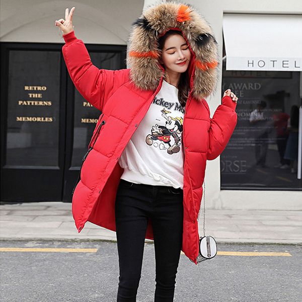 mid-long loose bread overcoats jackets women hooded quilted coats winter solid color big fur collar overwear jackets, Black
mid-long loose bread overcoats jackets women hooded quilted coats winter solid color big fur collar overwear jackets, Black